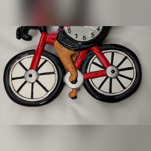 Allen Designs Bicycle Dog Pendulum Wall Clock - NWT - Picture 5 of 11